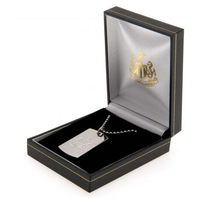 Newcastle Certified Newcastle United FC Engraved Dog Tag & Chain