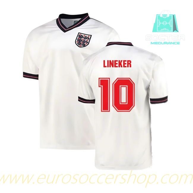 Three Lions Home Football Shirt Player Version (LINEKER 10)