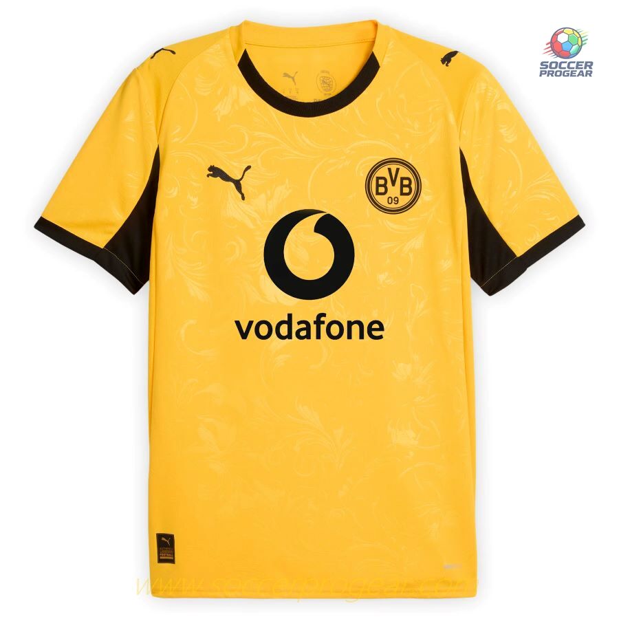 Dortmund 2025-26 Edition Cup Kids Edition Jersey Set Football Shirt