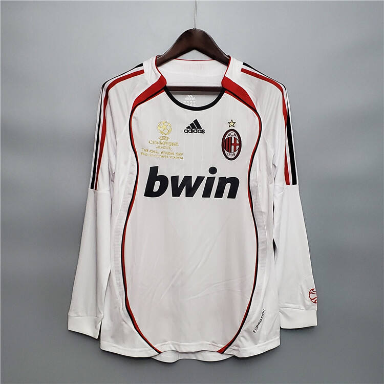 AC Milan 0607 Retro Champion League Long Sleeve Shirt - Official