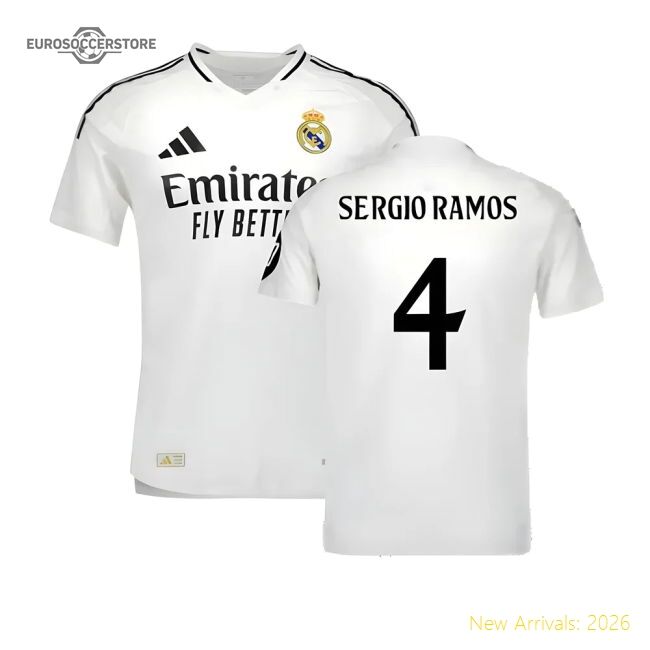 First-class 2024-2025 Real Madrid Authentic Home Kit (sergio Ramos 4)