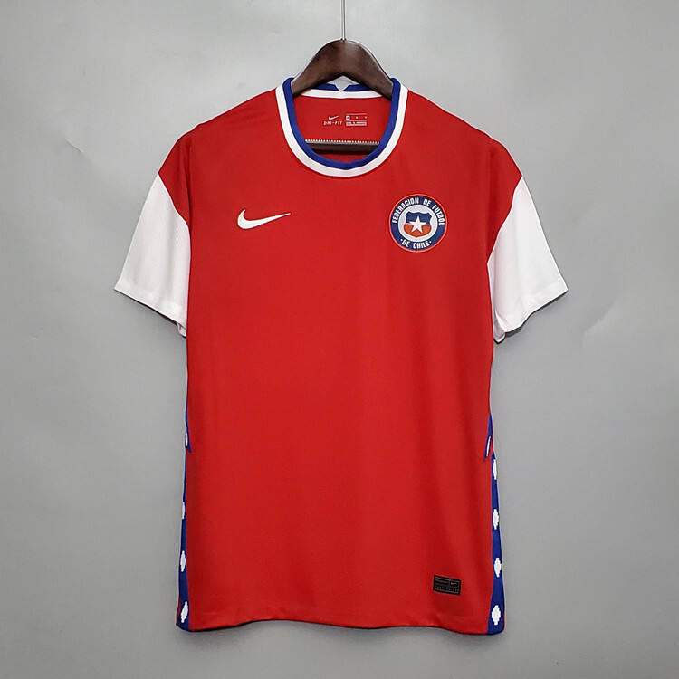 Chile 2020-21 Home Red Soccer Jersey Football Shirt - Official