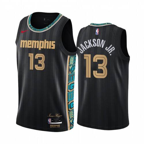 Grizzlies #13 Jaren Jackson Superior 2020 City NBA Jersey - Black