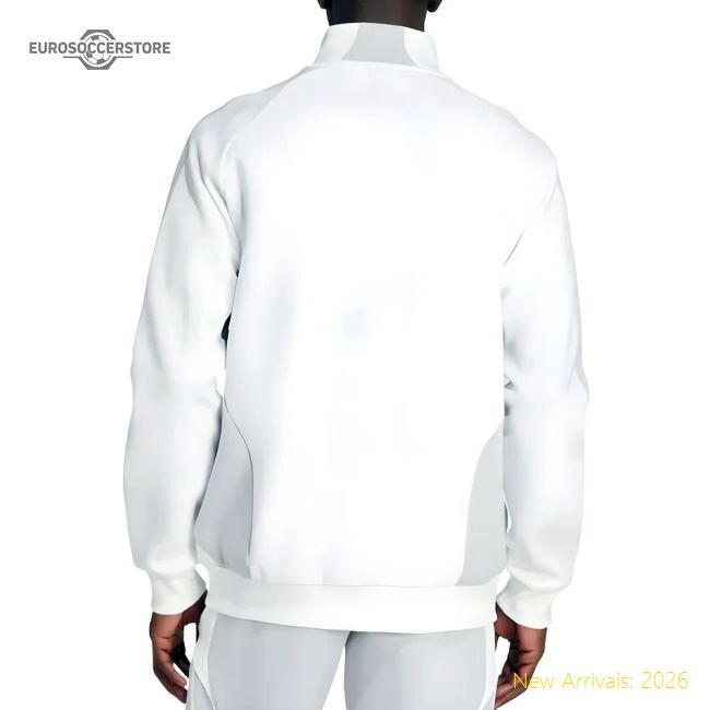 2025-2026 Real Madrid Track Top Urban Purist (white) - Fan Design