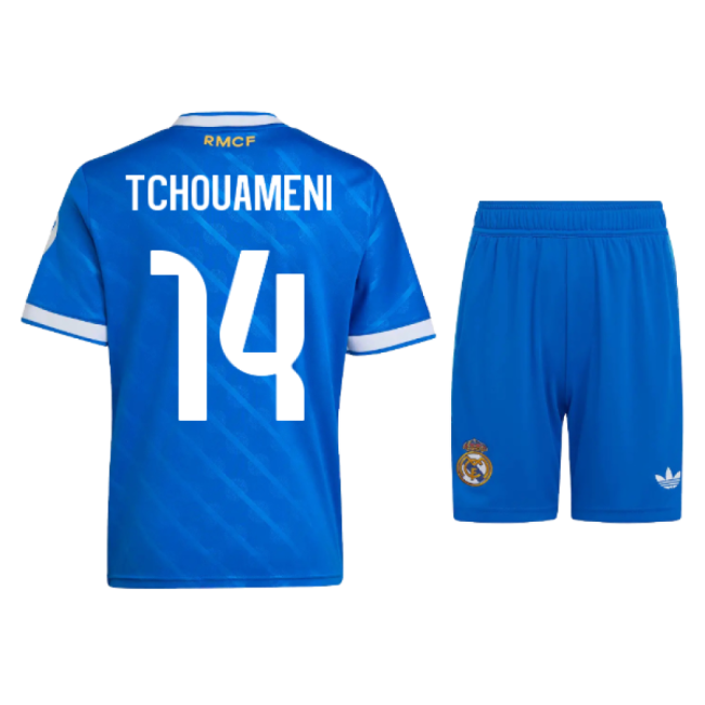 2025-2026 Real Madrid Third Mini Kit (Tchouameni 14)