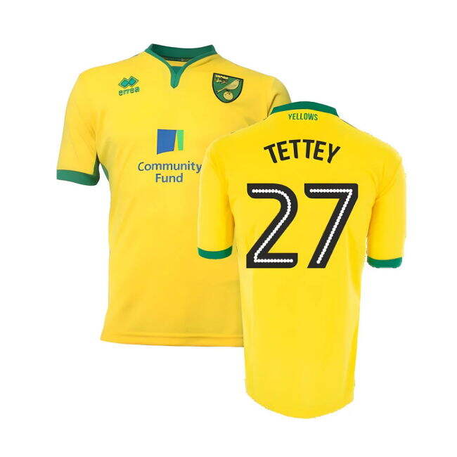 Norwich City 2016-17 Home Shirt ((Good) XXL) (Tettey 27)