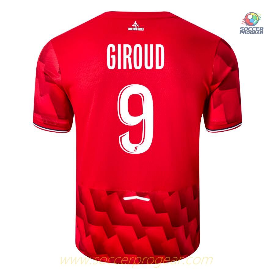 LOSC Home Soccer Team Shirt 2025-2026 Season Olivier Giroud