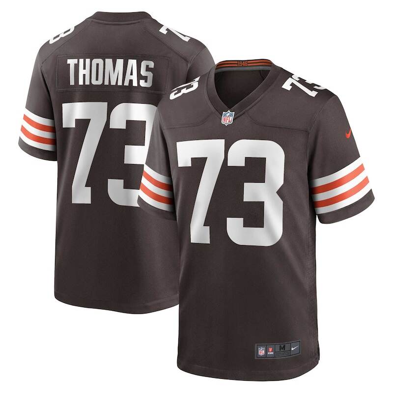 None Joe Thomas Cleveland Browns Great Value Replica Jersey for NFL Fa
