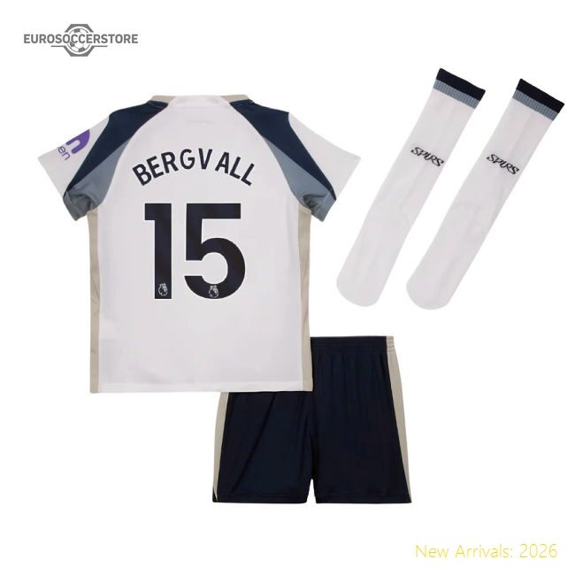 2025-2026 Spurs Home Little Kids Mini Kit (bergvall 15)