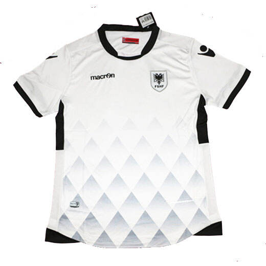 Albania Away 2017 White Soccer Jersey Shirt - Official Replica 10667