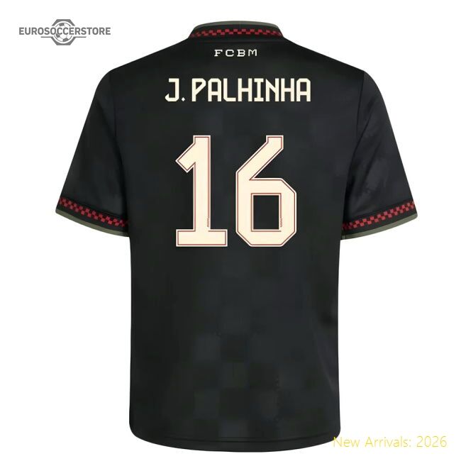 Excellent 2025-2026 Bayern Munich Third Jersey (kids) (j Palhinha 16)