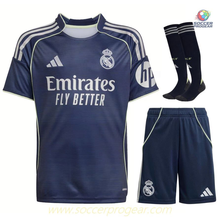 Real Madrid 2025/26 Collection Away Childrenren's Football Kit Football Jersey