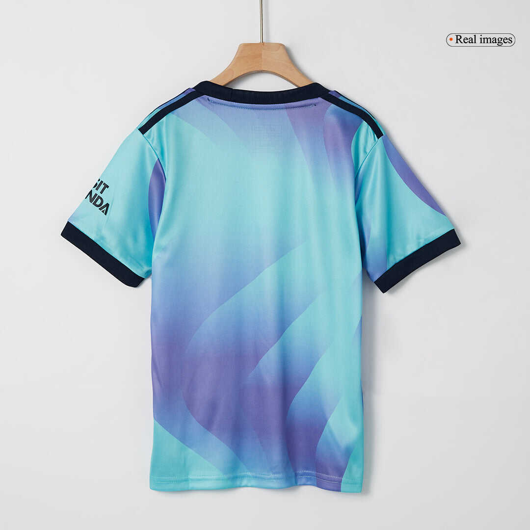 Kid's Arsenal Third Away Soccer Jersey Kit(Jersey+Shorts+Socks) 2024/2