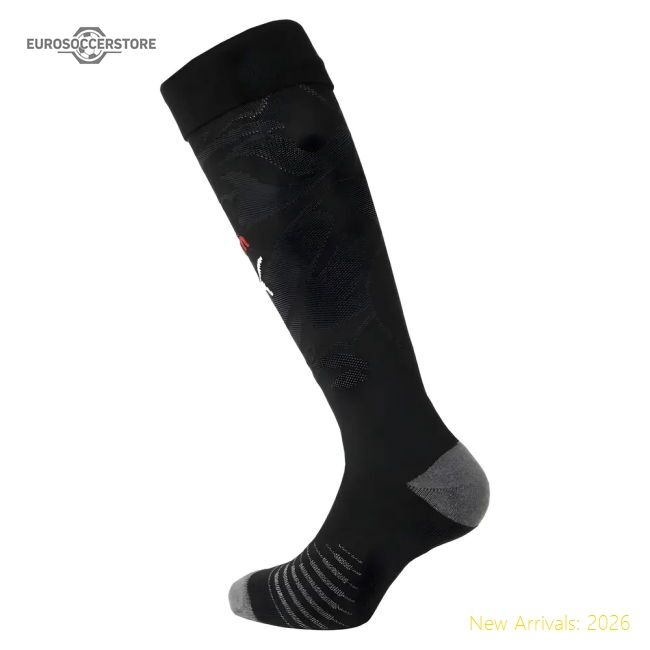 2025-2026 Ac Milan Home Athletic Socks (black) - Official Design