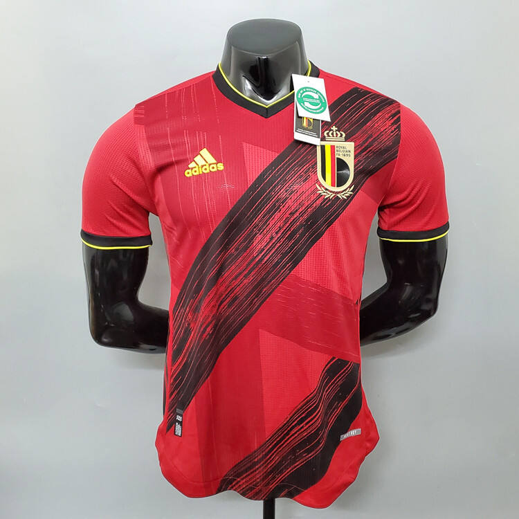 20-21 Belgium Euro 2020 Soccer Shirt Home Red Soccer JerseyPlayer