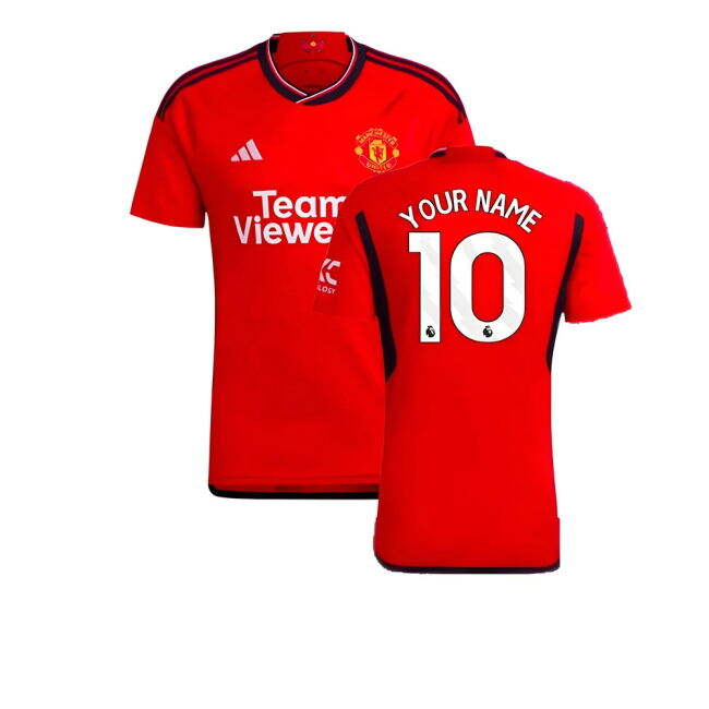 Professional Man Utd 2023-2024 Man Utd Home Shirt (Your Name)
