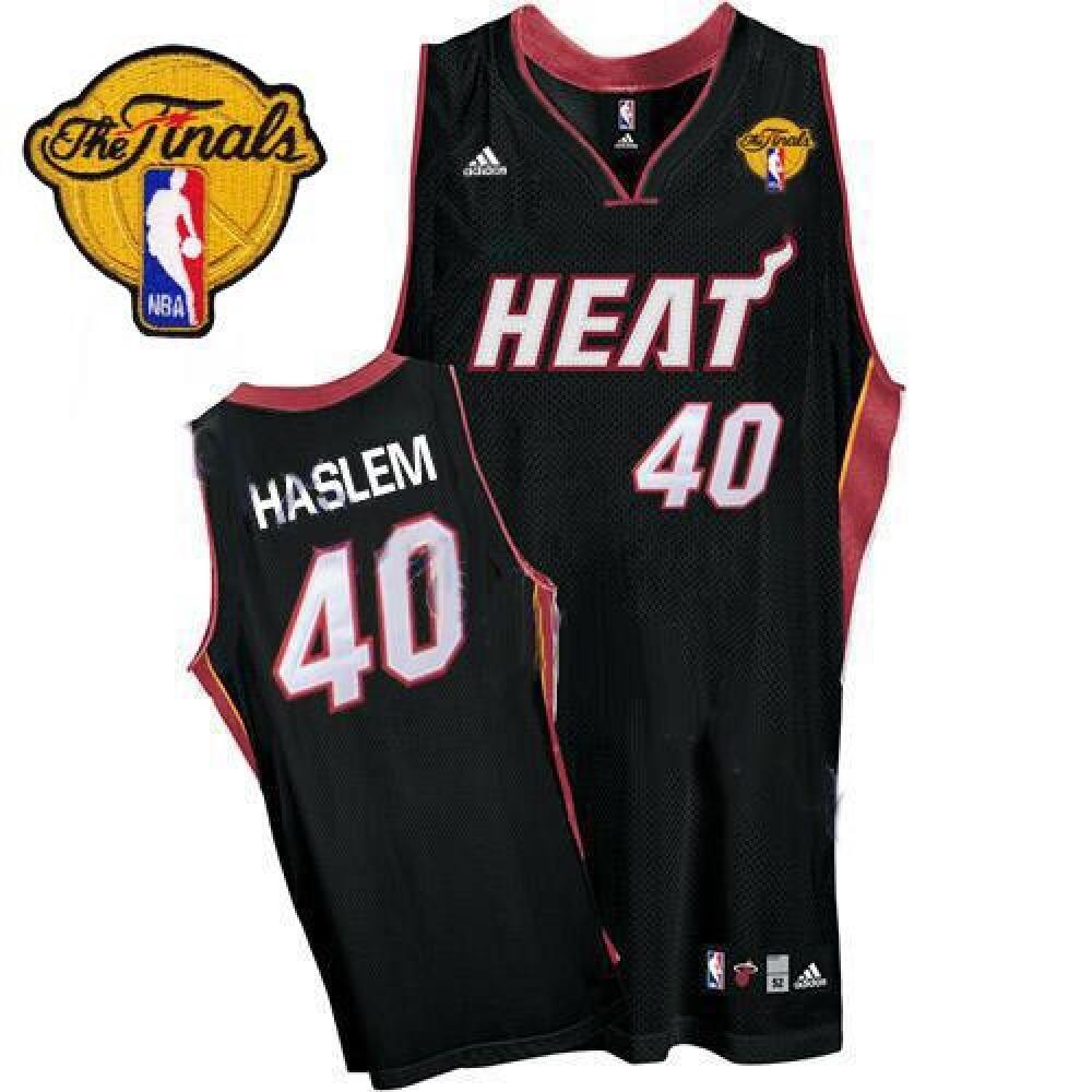 Fan Favorite Game-Ready Men's Heat #40 Udonis Black Basketball Jersey