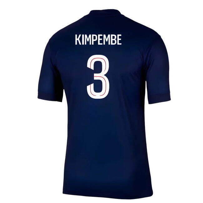 PSG Official 2025-2026 Home Shirt (Kimpembe 3) | Lightweight