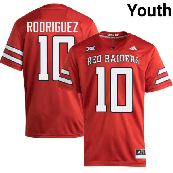 Youth Texas A&m Aggies #10 Jacob Rodriguez Youth Red V3e Jersey