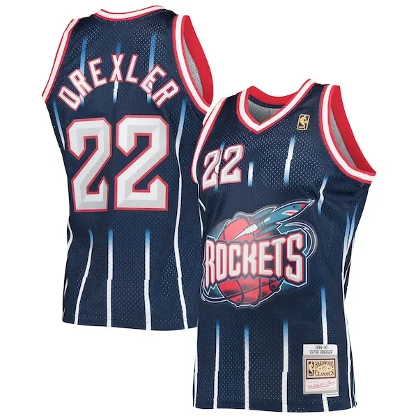 Clyde Drexler HOU Swingman Jersey - Great Value - Licensed Product