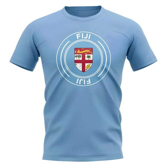 Limited-Edition Limited-Edition Fiji Football Badge T-Shirt (Sky)