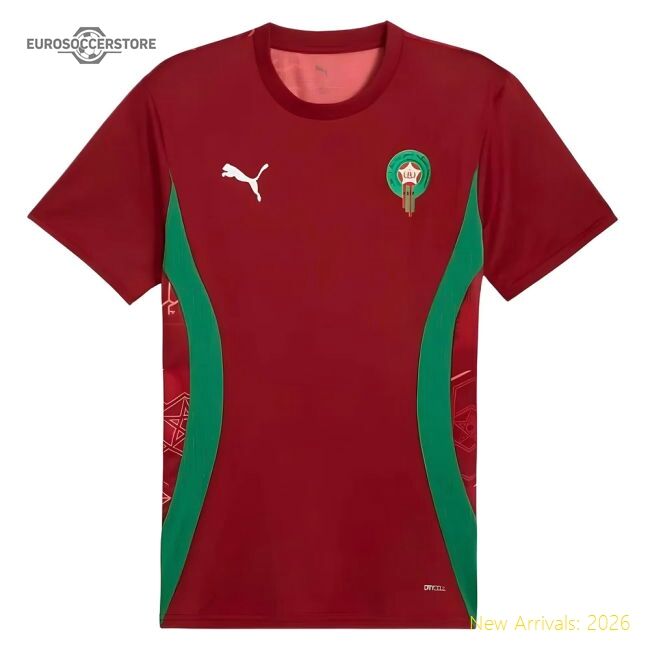 Official Morocco Prematch 20242025 Regular Jersey Sadults