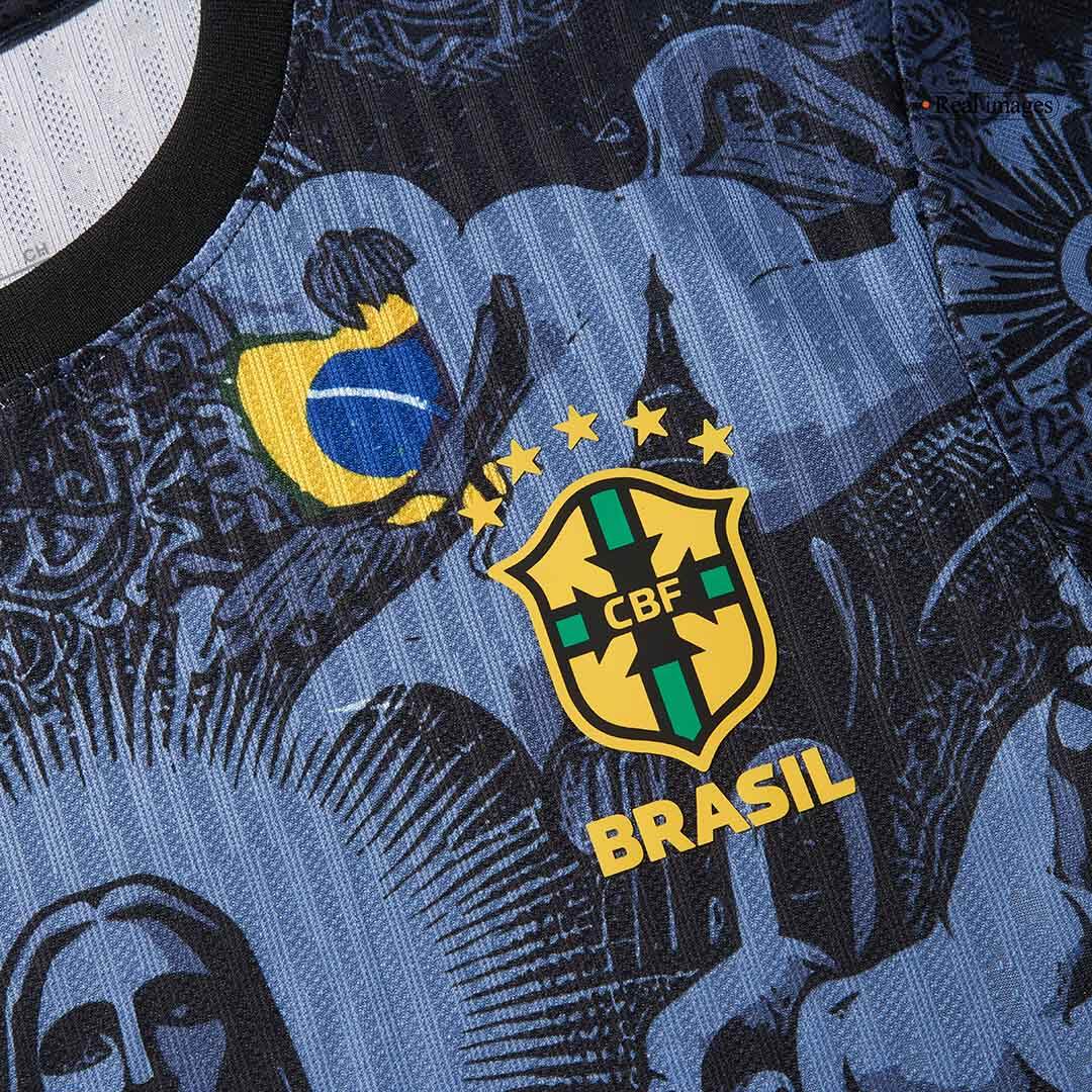 Player Version Brazil Jesus  Soccer Jersey 2024 Authentic Kit