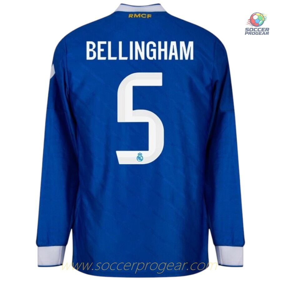 Real Madrid 2025-2026 Season Third LS Edition Bellingham Team Shirt