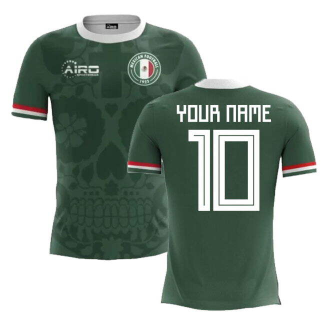 Kids Updated Performance Mexico Home Game Jersey