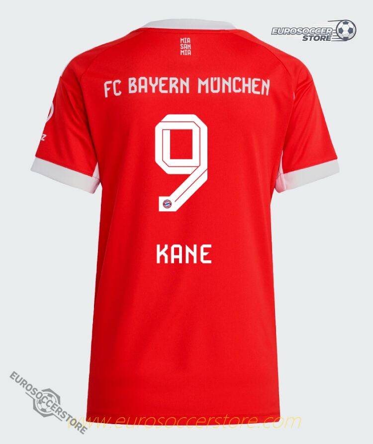 Bayern Munich 25-26 Season Home Women's Jersey with Kane 9 Printing