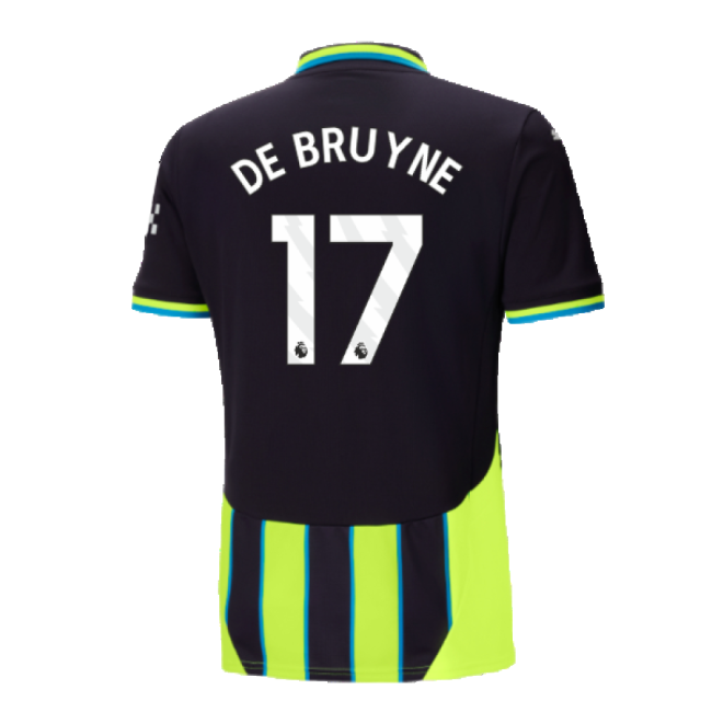 2024-20 Man City Authentic Away Football Shirt De Bruyne 17 M S