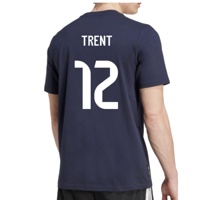 First-class 2025-2026 Real Madrid Seasonal Graphic Tee (legend Ink)