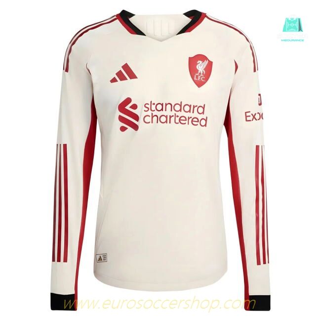 2025-2026 Liverpool Authentic Long Sleeve Away Shirt