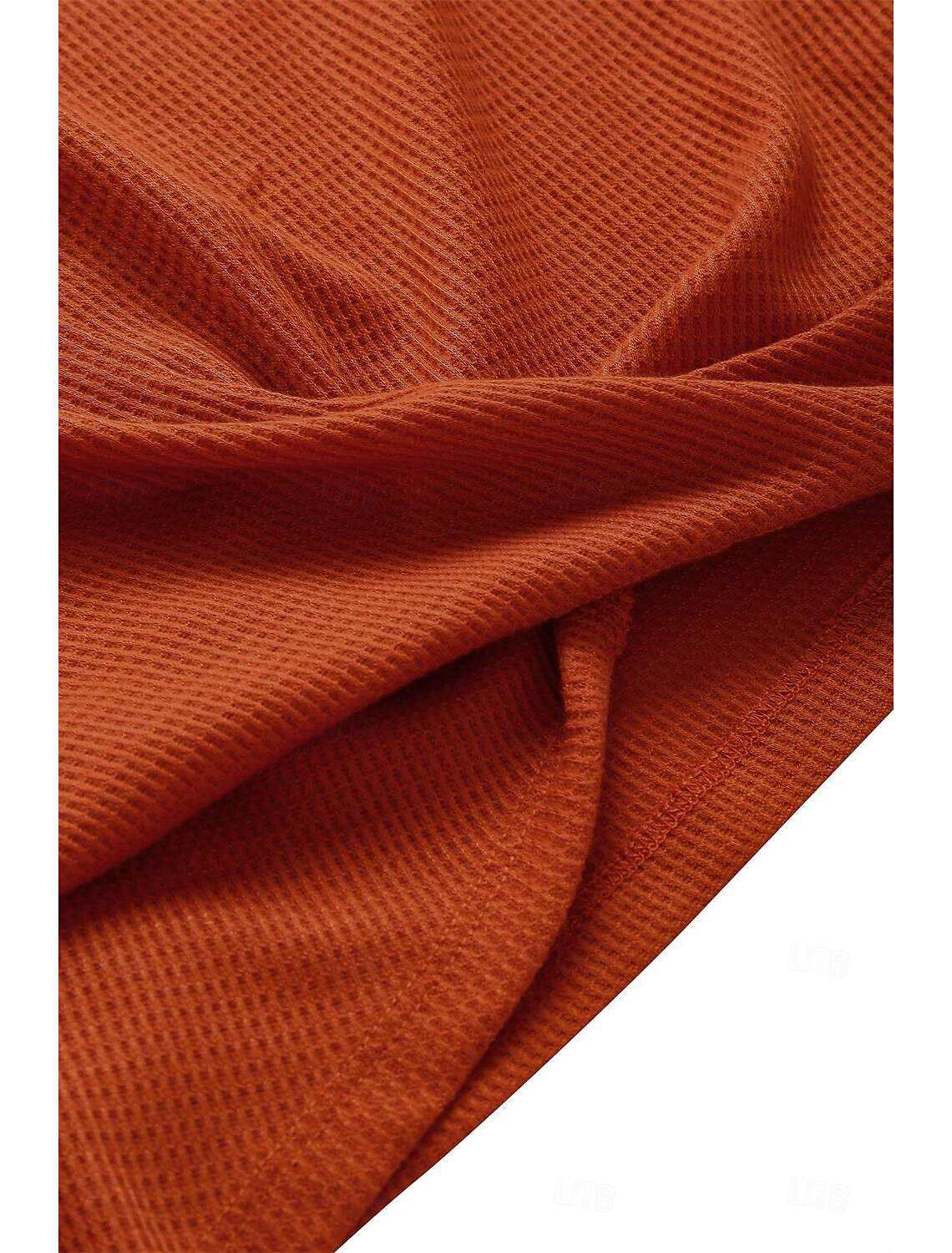 Women's Knitted Top V-neck Short Sleeve Elastic Soft Burnt Casual Loose Fit Versatile Spring Fall Clothing Apparel