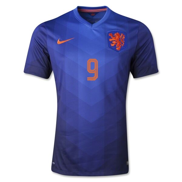 Premium Quality Netherlands 201415 Away Soccer Shirt 9 V PERSIE
