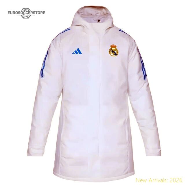Elite 2025-2026 Real Madrid Eu Parka (white) - Fan Design