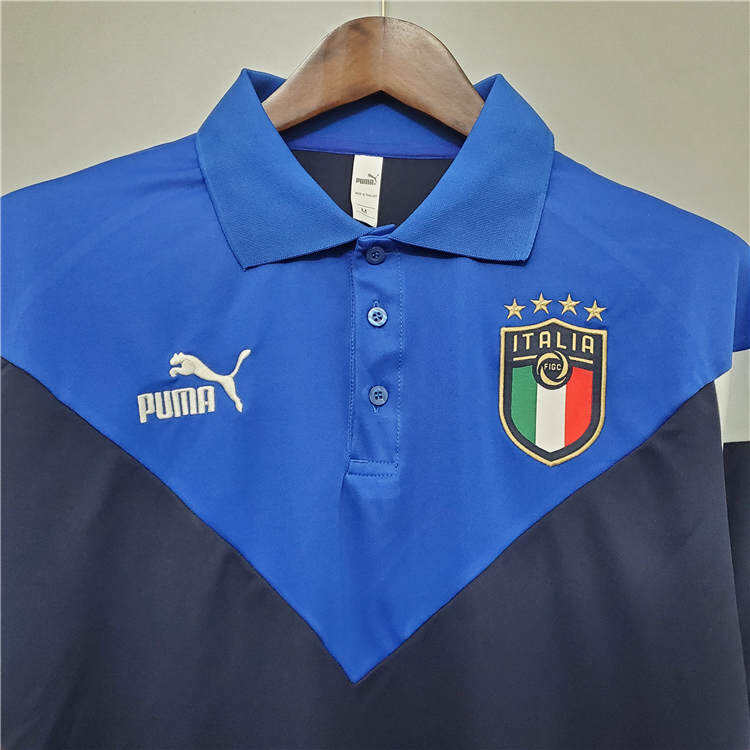 Premium Quality Euro 2020 Italy 20-21 NavyBlue Polo Shirt