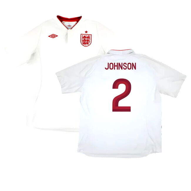 Unique Limited Quality England Home Rare Jersey (Johnson 2)