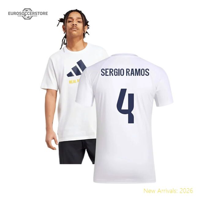 Elite 2025-2026 Real Madrid Seasonal Graphic Tee (white) (sergio Ra