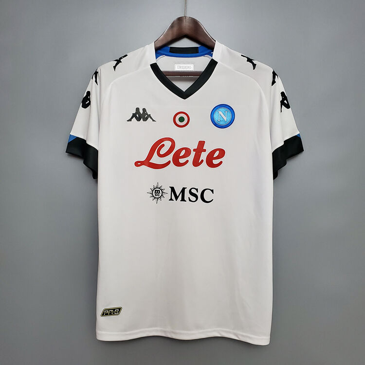 Napoli 20-21 Away White Soccer Shirt Jersey - Official Replica 22863