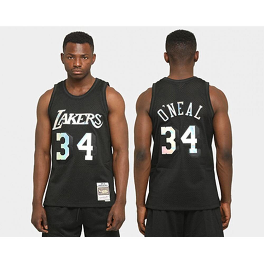 Elite 34 Los Angeles Lakers Black Jersey - - NBA Collection