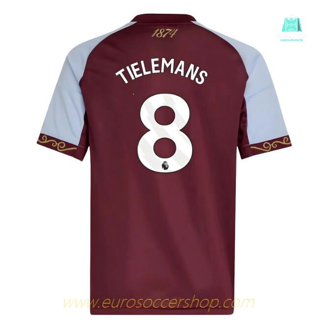 2025-2026 Aston Villa Home Shirt (Kids) (Tielemans 8)