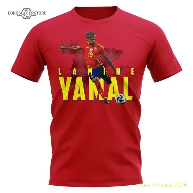 High-Quality Lamine Yamal Spain National 19 T-jersey Shirt (red