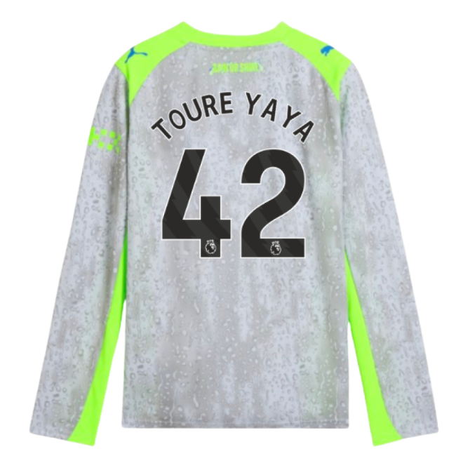 match worn 2025-2026 Man City Long Sleeve Third Shirt (Kids) (Toure...
