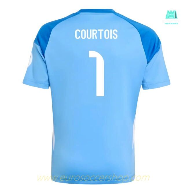 2025-2026 Real Madrid Home Youth Goalkeeper Kit (Courtois 1)