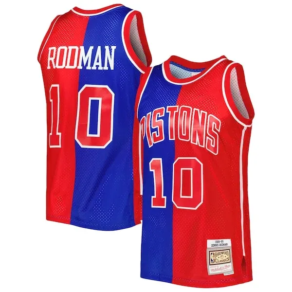 Dennis Rodman DET Swingman Jersey - high-quality team-jersey - Red