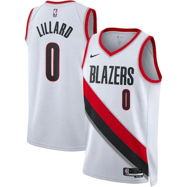 Top-Grade Damian Lillard POR NBA Swingman Jersey - Licensed Product