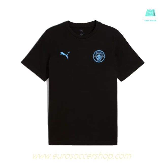 2025-2026 Man City FtblESS Tee (Black) (Hemp 11)