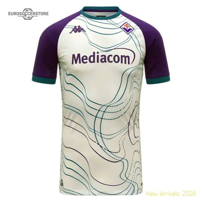2025-2026 La Viola Pre Match Shirt (white-violet) - Supporter Edition
