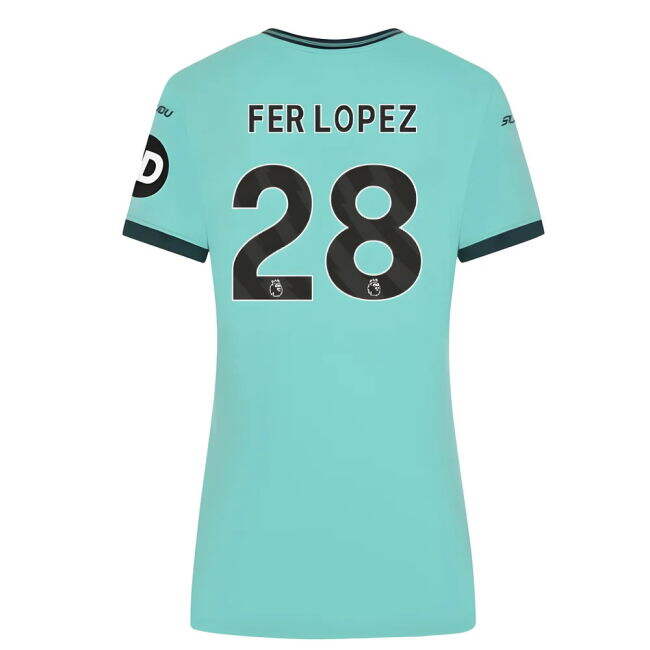2025-2026 Wolves Away Shirt (Womens) (Fer Lopez 28)